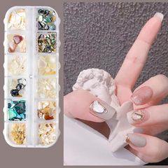 [Clearance Sale] (Seashell) Nail Art Seashell Nail Art Accessories Nails Nail Art Accessories Abalone Shell Big Shell Nail Stone Accessories Flake Shell Natural Shell Nail Accessories Lismyakey