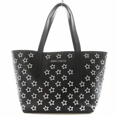 ジミーチュウ JIMMY CHOO ソフィアS トートバッグ ハンドバッグ スター 星 パンチング レザー 黒 ブラック /AN5 ●D ■OH