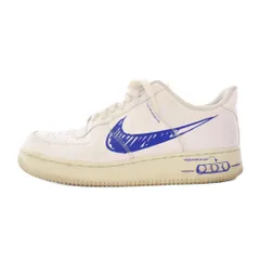 ナイキ NIKE AIR FORCE 1 LV8 UTILITY White/Blue エアフォース1ローLV8ユーティリティ ホワイトブルー スニーカー US9.5 27.5cm CW7581-100 /BB