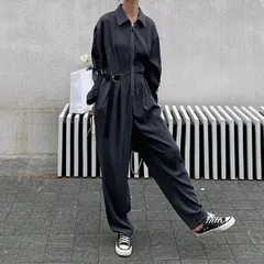 オールインワン サロペット レディース 長袖 つなぎパンツ