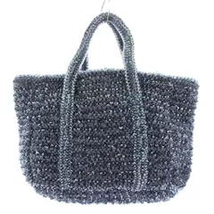 アンテプリマ ANTEPRIMA ワイヤーバッグ トートバッグ ハンドバッグ ワンカラー 編み込み 青 ブルー /BB