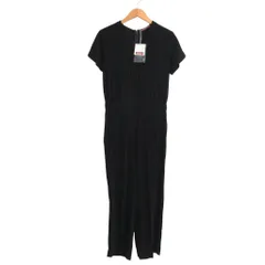 コントワーデコトニエ COMPTOIR DES COTONNIERS タグ付 近年モデル オールインワン ジャンプスーツ 半袖 黒 ブラック 7号 約S