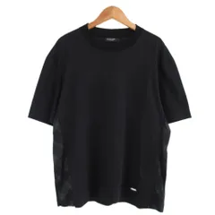 ブラックレーベルクレストブリッジ BLACK LABEL CRESTBRIDGE 美品 チェックプリント Tシャツ 半袖 メタルロゴ L 黒 ブラック