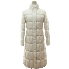 ユニクロ UNIQLO ウルトラライトダウン ロング コート ダウンジャケット ハイネック S 白 オフホワイト 0115