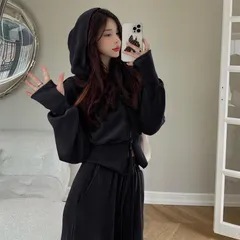 スポーツ スウェット セットアップ パーカー 無地 全3色 パンツ