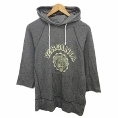 B&Y ユナイテッドアローズ BEAUTY&YOUTH ビューティー&ユース パーカー フーディー プルオーバー プリント 5分袖 L グレー 1217-113-6873 ■MET2