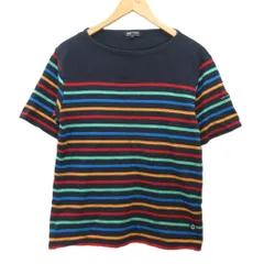 ビームスハート BEAMS HEART カットソー Tシャツ 半袖 ボーダー 紺 ネイビー M