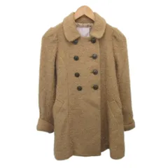 トランテアン ソン ドゥ モード 31 Sons de mode ロングコート ジャケット アウター モヘア混 ダブル モコモコ ベージュ 36 ■TC