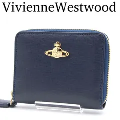 【極美品】ヴィヴィアンウエストウッド コインケース ミニ財布 サフィアーノ 紺