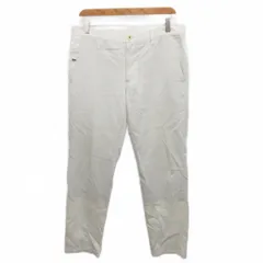 ランバンオンブルー LANVIN en Bleu スラックス パンツ テーパード 50 白 ホワイト LB-6M-51721 ■MET2