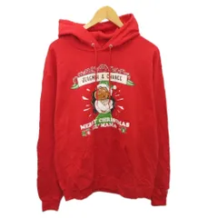 チャンピオン CHAMPION パーカー フーディー プルオーバー プリント 2XL 赤 レッド ■MET2