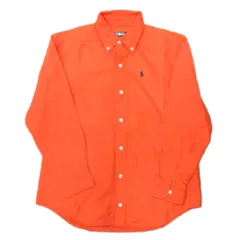 ラルフローレン RALPH LAUREN ボタンダウンシャツ BDシャツ 長袖 ポニー刺繍 140cm オレンジ