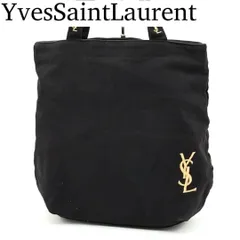 【良品】イヴサンローラン トートバッグ キャンバス ヴィンテージ ブラック