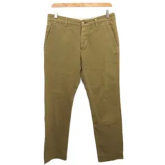 ポールスミス PAUL SMITH スラックス パンツ テーパードボタンフライ M カーキブラウン PC-E54-36305 ■MET2