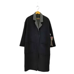 ジーナシス JEANASIS リバーシブルデザイン チェック柄 ウールメルトン チェスターコート レディース  F