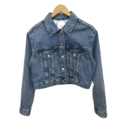 ザラ ZARA デニムジャケット Gジャン クロップド 短丈 XS インディゴ 5252/027/400