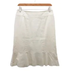 エポカ EPOCA フレアスカート ひざ丈 44T 白 ホワイト KFA25-040-01