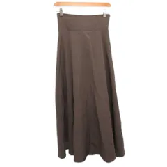 ナイスクラップ NICE CLAUP 美品 マイナス5キロ見え 後ろレースアップマーメイドスカート ロング 茶 ブラウン M