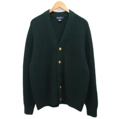 ジムフレックス Gymphlex カーディガン ニット セーター 金ボタン 緑 グリーン L