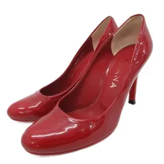 ダイアナ DIANA パンプス ラウンドトゥ ハイヒール ピンヒール 23.5cm 赤 レッド ■YHS9
