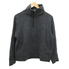 ナイキ NIKE トレーナー スウェット ハーフジップ 刺繍 グレー L