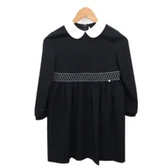 ショパン CHOPIN ワンピース 長袖 ロング丈 140cm 紺  ネイビー 白 ホワイト 8076-2310