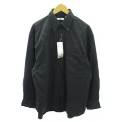 ユニクロ UNIQLO タグ付き ツイルオーバー チェックシャツ タータンチェック 長袖 M 黒 ブラック系 1125