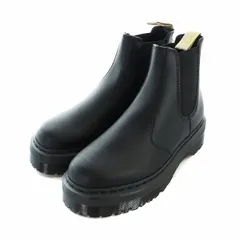 ドクターマーチン DR.MARTENS チェルシーブーツ ショート サイドゴア レザー ロゴ 厚底 US9 27cm 黒 ブラック 2976 QUAD ■GY18 /MQ