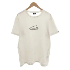 ステューシー STUSSY JAM HOME MADE Tシャツ 半袖 L クルーネック ロゴ プリント 白 ホワイト /AE IBO86