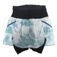 ザノースフェイス THE NORTH FACE 美品 ランニングスカート ショートパンツ 迷彩柄 ストレッチ素材 NBW91974 青 ブルー S