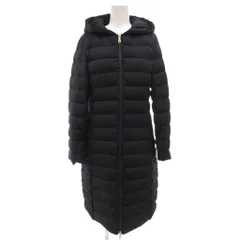 ユナイテッドアローズ UNITED ARROWS UBCB フーデッド ダウンコート 36 ロング ジップアップ 紺 ネイビー 1525-199-3603 /GV