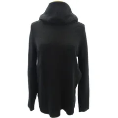 セオリーリュクス theory luxe カシミヤニット タートルネック 黒 ブラック 38 約M