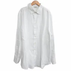 エトロ ETRO 美品 総柄 レギュラーカラー シャツ 長袖 イタリア製 国内正規 白 ホワイト 42