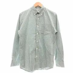 エルエルビーン L.L.BEAN 美品 チェックシャツ ボタンダウン 長袖 S 緑 グリーン  /YJ ■YHS12