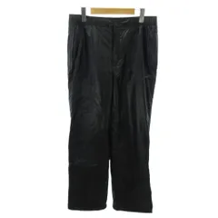 ナイキゴルフ NIKE GOLF 美品 イージーパンツ ストレート 中綿 ナイロン L 黒 ブラック 1225 ■YHS13