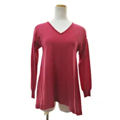 デプレ DES PRES トゥモローランド ウール ニット カットソー セーター 長袖 Vネック 1 赤系 1218