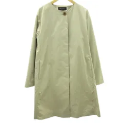 トランスワーク TRANS WORK 美品 近年 ファンクションツイル コートジャケット ベージュ 38 約M U1A02-300-40のサムネイル