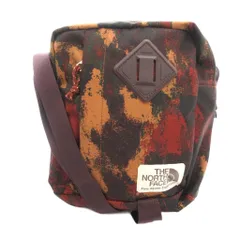 ザノースフェイス THE NORTH FACE 美品 ショルダーバッグ ボディバッグ ブラウン 黄色 総柄 NF0A52VT /YJ