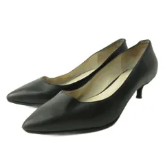 コールハーン COLE HAAN パンプス シューズ ヒール ポインテッドトゥ レザー 5.5 22.5cm 黒 ブラック 1222 ■YHS3