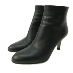 ペリーコ PELLICO 美品 TAXI タキシー ショートブーツ アーモンドトゥ バックジップ 黒 ブラック 36.5 約23.5cm 18-093-510-0011-3-0