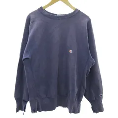 チャンピオン CHAMPION 90s 刺繍タグ目つき リバースウィーブ トレーナー ボロ 裏起毛 米国製 USA製 L