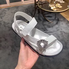 キラキラカジュアルビジューサンダル夏おしゃれ人気