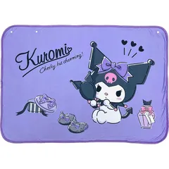 即納：MORIPiLO 膝掛け ブランケット サンリオキャラクターズ クロミ (やわらかシープボアひざかけ) パープル 70x100cm 毛布 グッズ あったか 可愛い 夏 冬 冷房対策 まくらのモリシタ 0