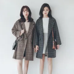 チェスターコート レディース チェック柄 コート 秋冬 ラシャコート レトロ チェック柄コート 厚手 オフィス アウター キレイめ お洒落 通勤