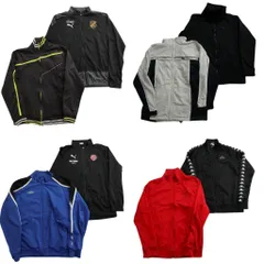 古着卸 まとめ売り スポーツブランドMIX トラックジャケット 8枚セット (メンズ M ) アンブロ プーマ アンダーアーマー 中古 古着 ND6958