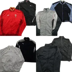 古着卸 まとめ売り スポーツブランドMIX トラックジャケット 8枚セット (メンズ L ) チャンピオン プーマ アンダーアーマー 中古 ND6973