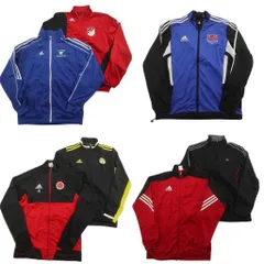 古着卸 まとめ売り アディダス トラックジャケット 7枚セット (メンズ S /M ) ジャージ マルチカラー カレッジ風 中古 古着 ND7044