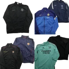 古着卸 まとめ売り プロサッカーチーム ジャージ MIX 7枚セット (メンズ L /XL ) ナイキ アディダス インテル バルセロナ 中古 古着 ND6839