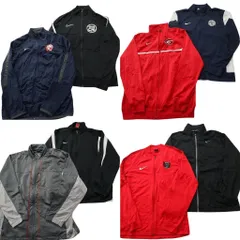古着卸 まとめ売り ナイキ トラックジャケット 8枚セット (メンズ L ) ジャージ スウォッシュ 中古 古着 ND6853