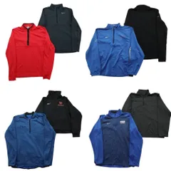 古着卸 まとめ売り ナイキ ハーフジップ ジャージ 8枚セット (メンズ M ) スウォッシュ スタンドカラー 中古 古着 ND6948